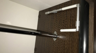 CIRRUS 920 - Rideau de douche et support à serviettes